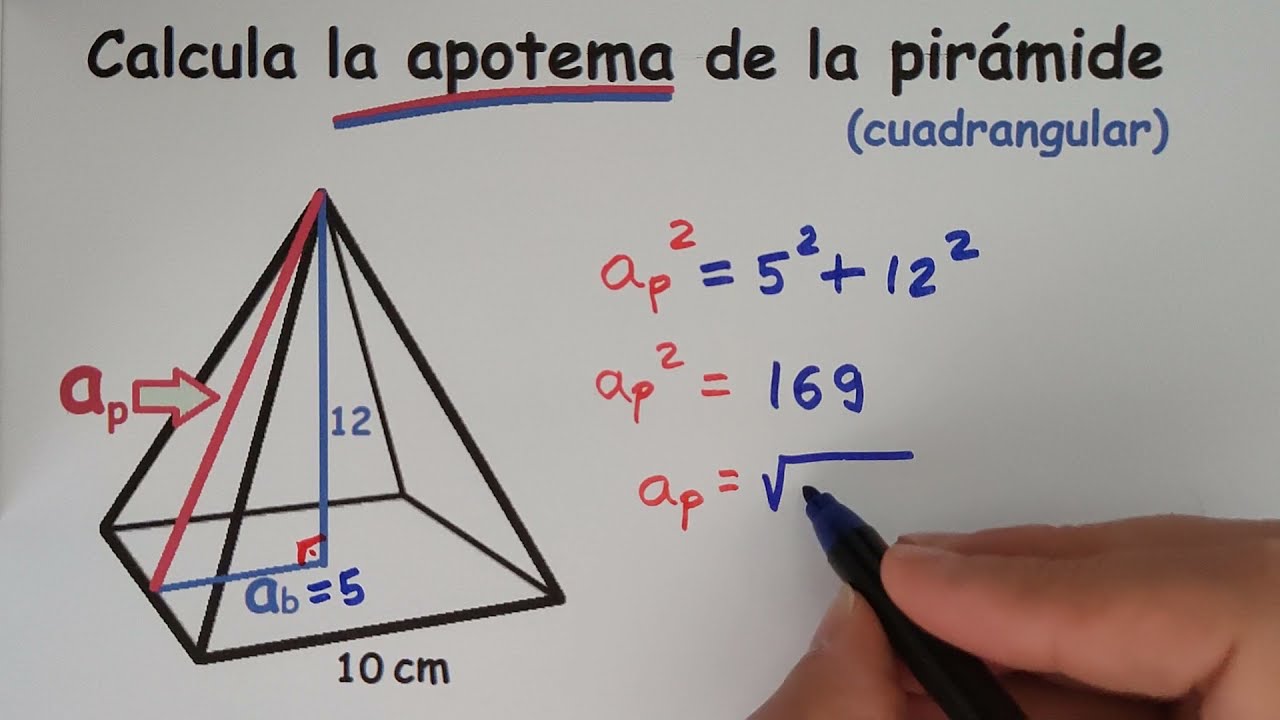 como calcular el apotema de una piramide