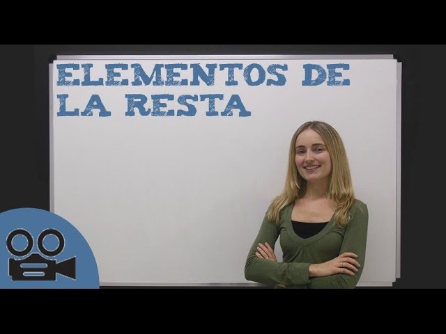 como se llaman las partes de la resta