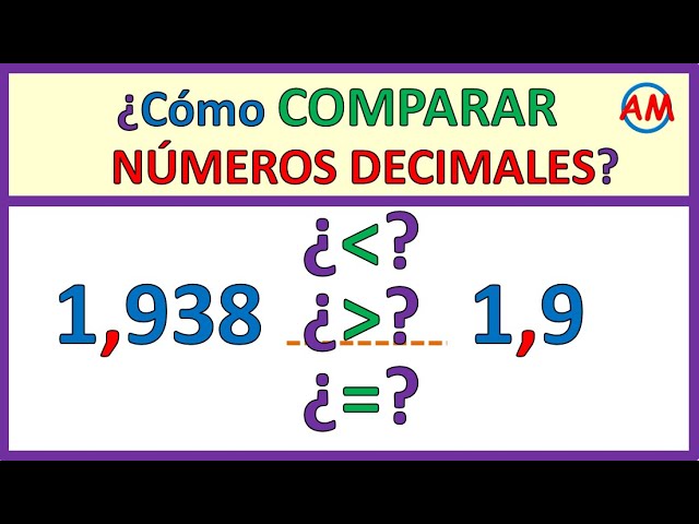 comparador de numeros decimales