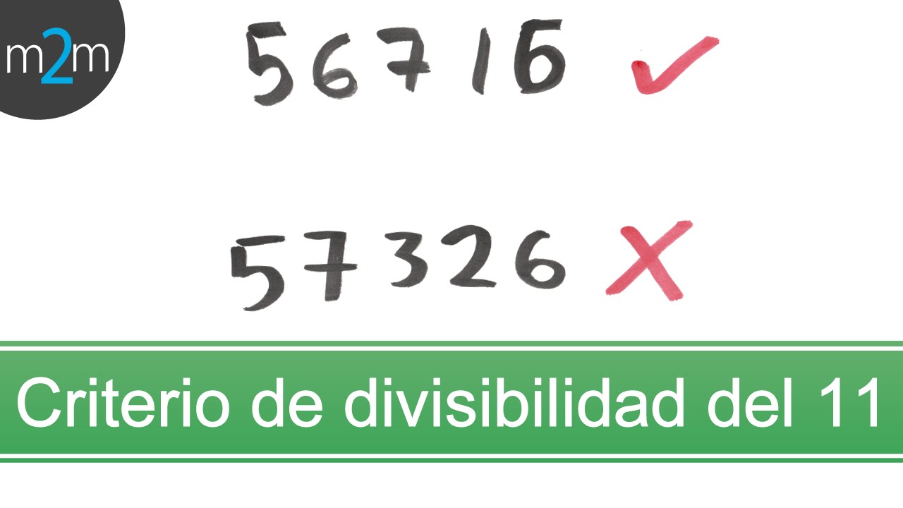 cuando un numero es divisible entre 11