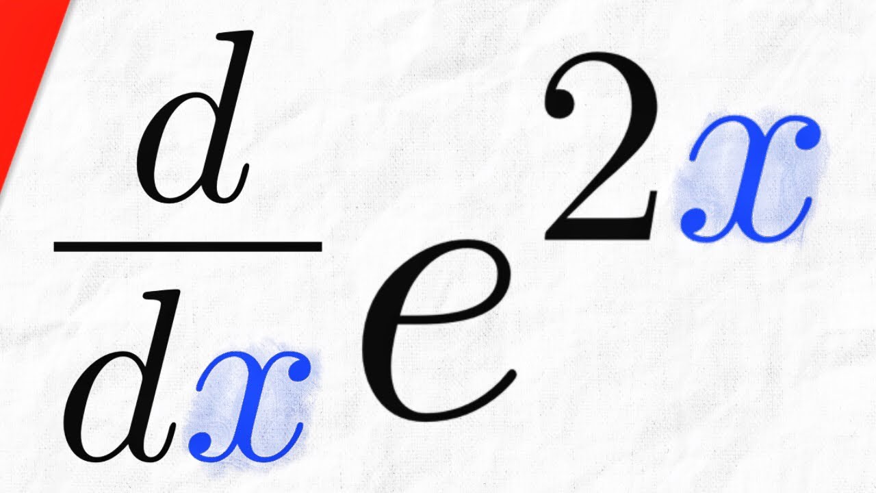 derivada e 2x