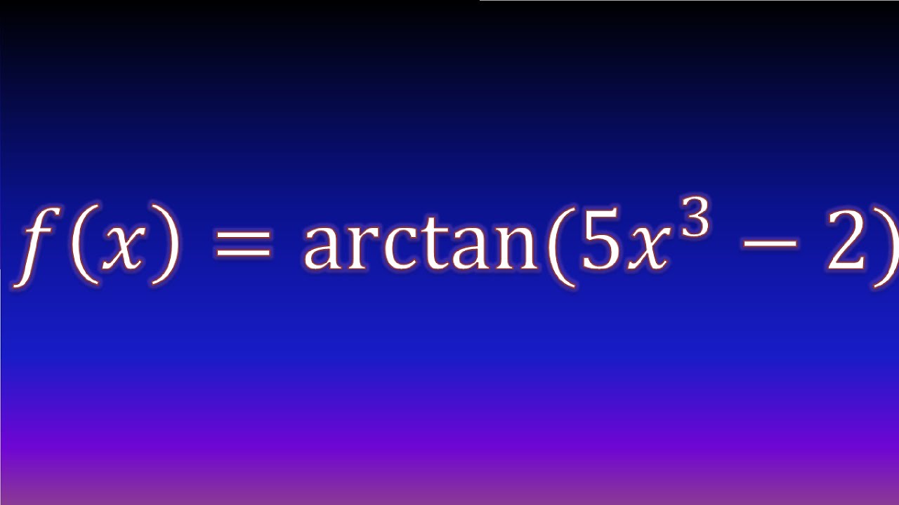 derivadas de arcotangente
