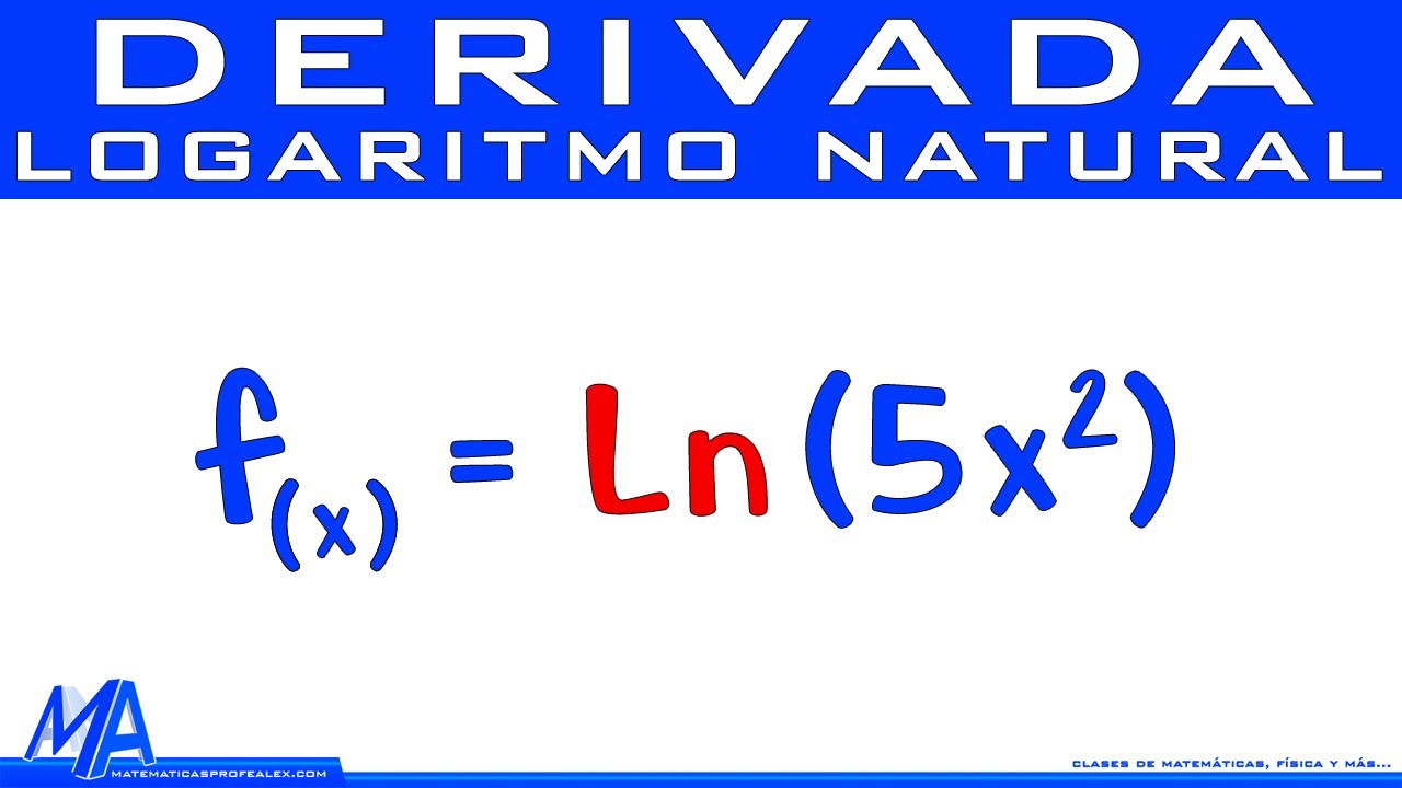 derivadas de funcion logaritmica