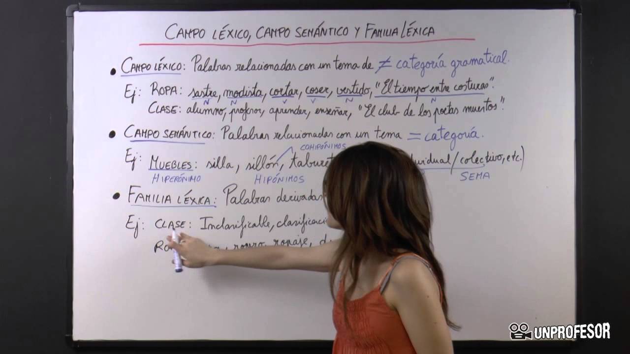 diferencia entre campo semántico y familia léxica
