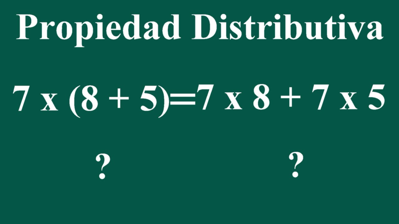 ejercicio de propiedad distributiva