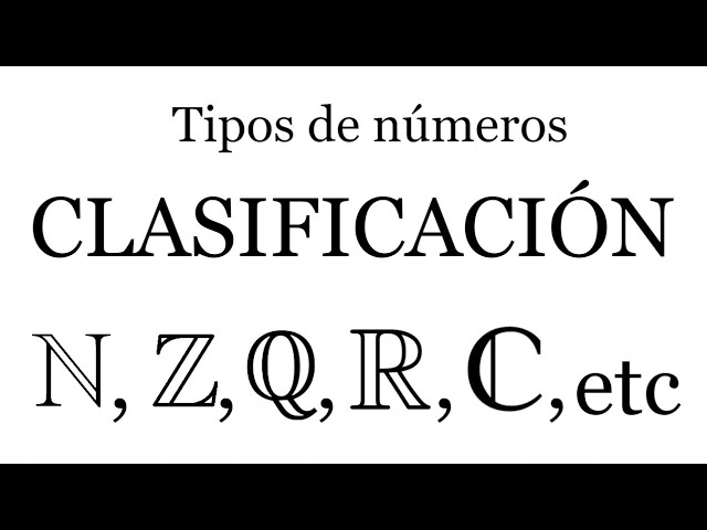 ejercicios de clasificacion de numeros