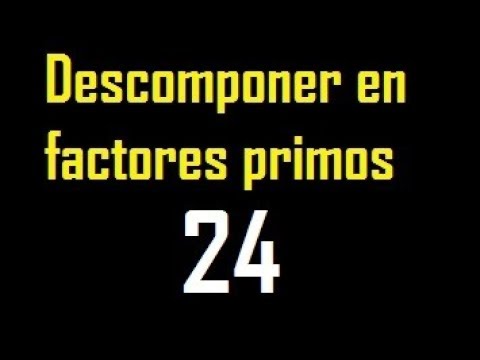 factorización de 24