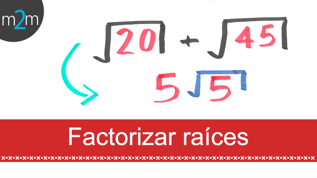 factorización de raíces