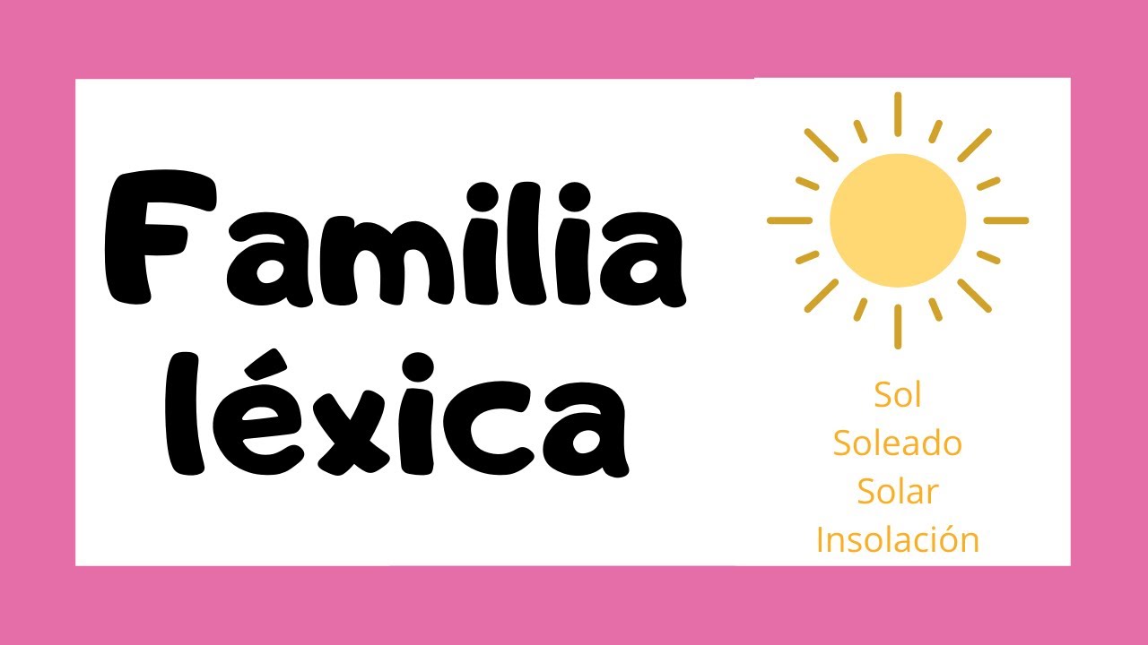 familia lexica de comida