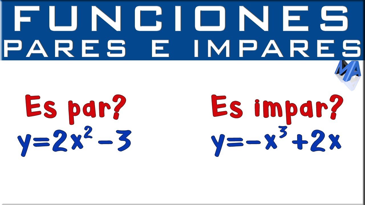 funcion par e impar ejemplos
