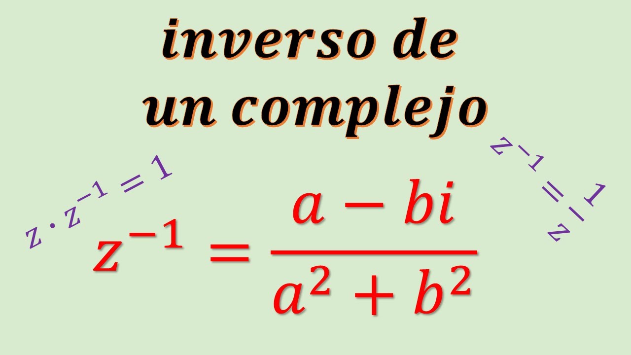 inversa de un numero complejo
