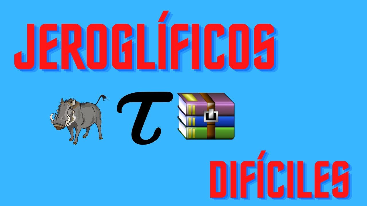 jeroglificos dificiles