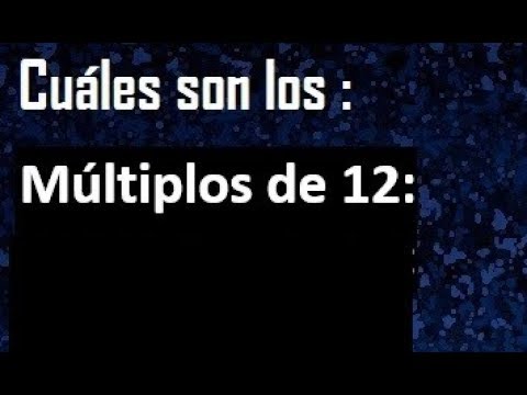 los multiplo de 12