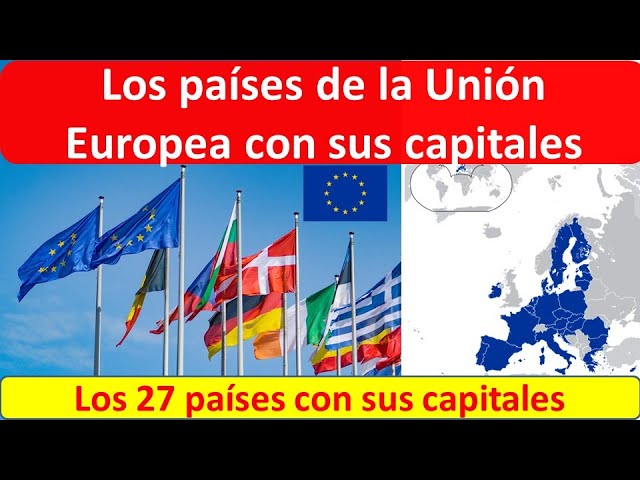 mapa de la union europea y sus capitales