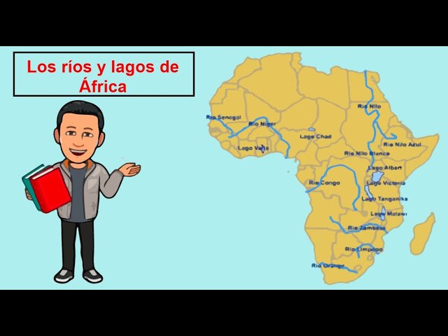 mapa de rios de africa