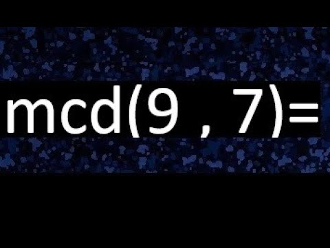 minimo comun divisor de 7 y 9