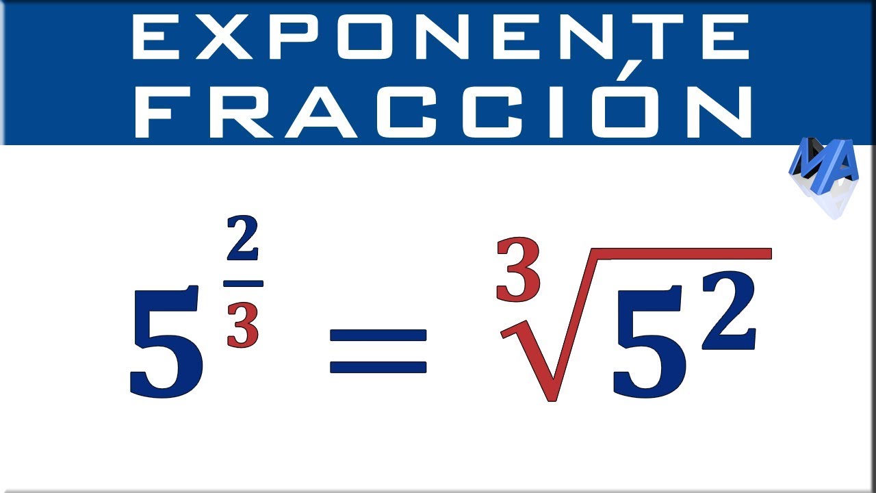 numeros elevados a una fraccion
