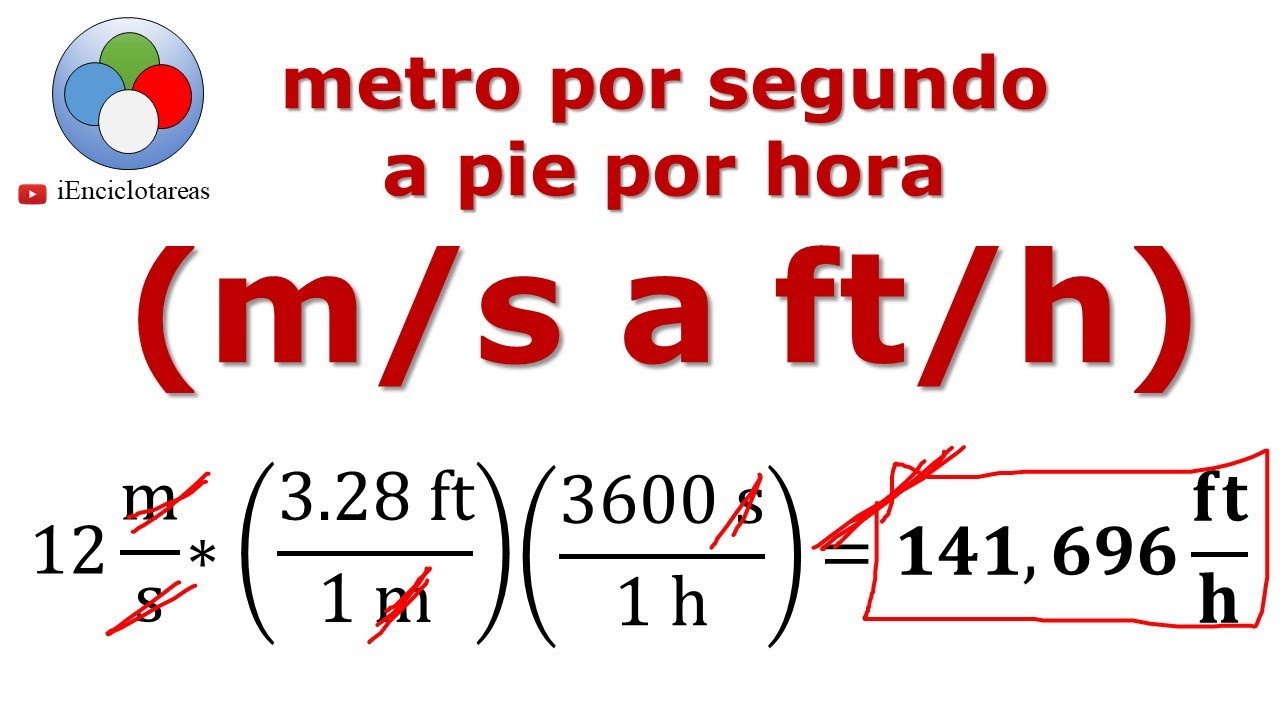 pies por segundo a metros por segundo
