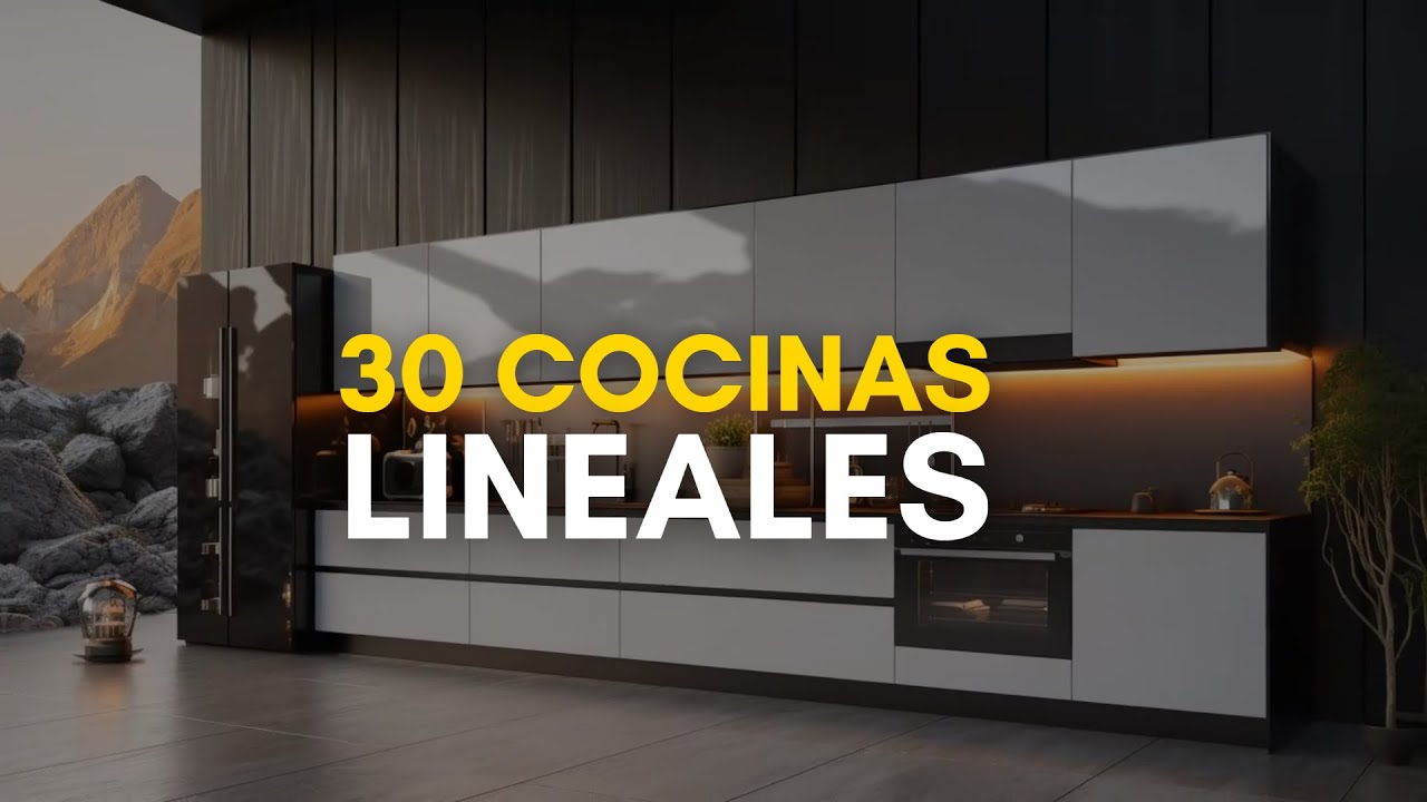 plano cocina lineal
