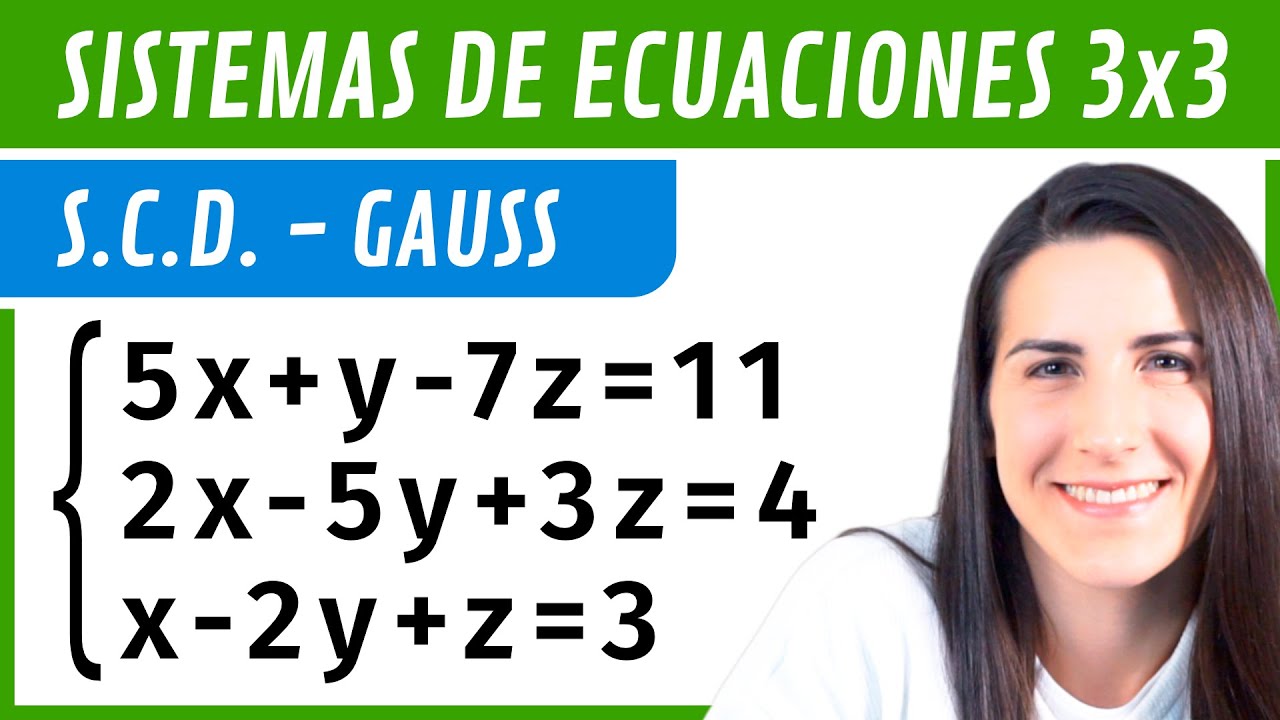sistemas de ecuaciones con 3 incognitas