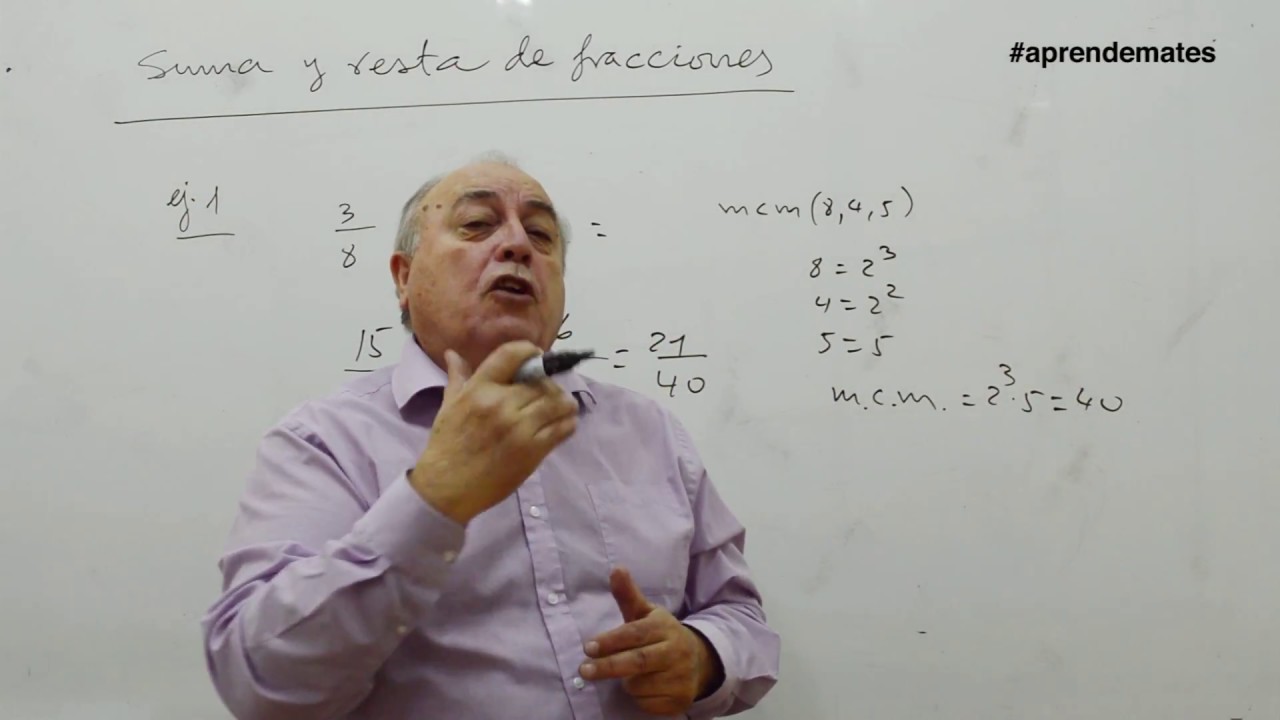 suma y resta de fracciones 1 eso