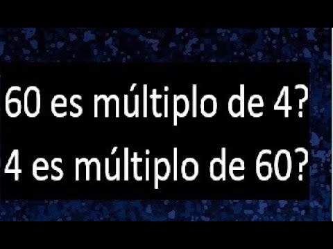 60 es multiplo de 4