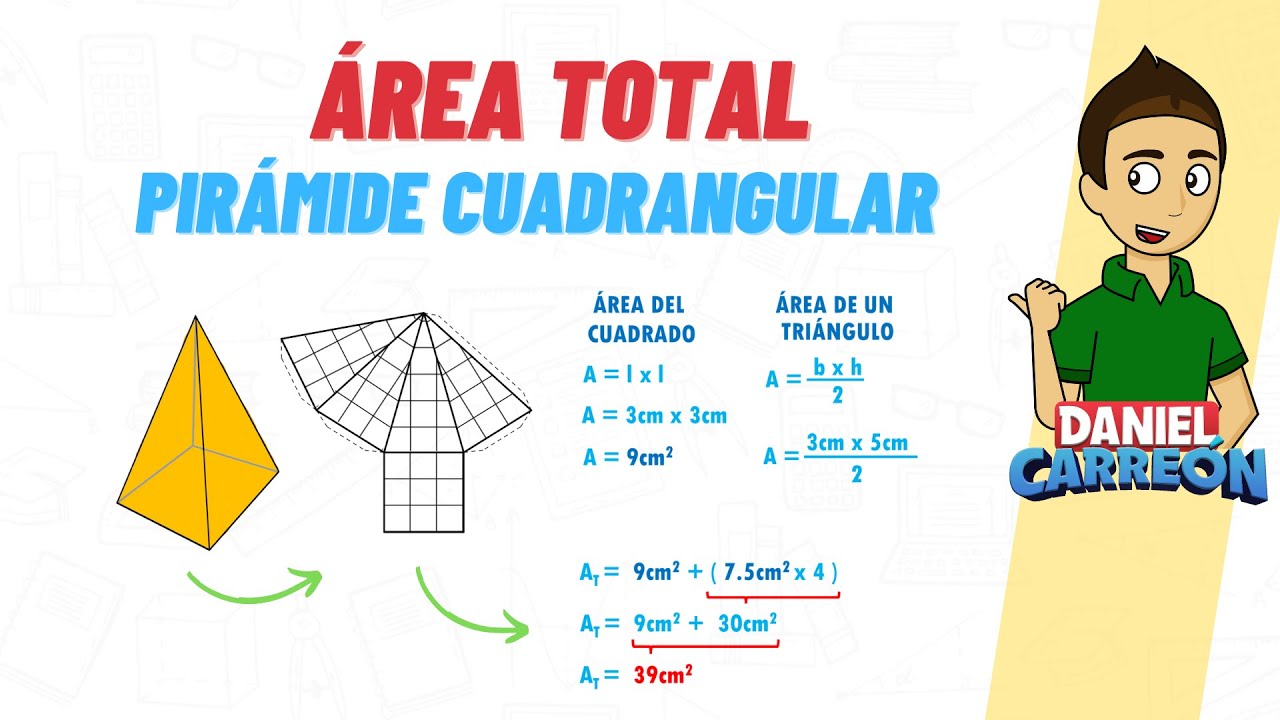 calcular el area de una piramide