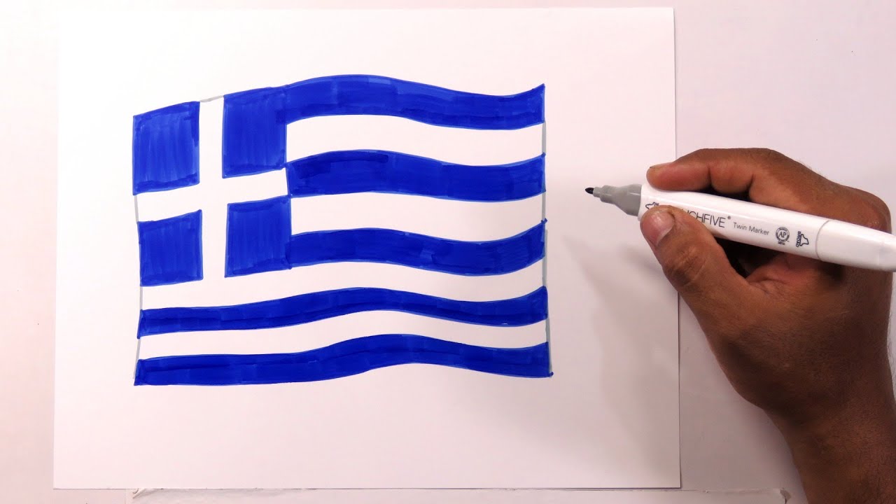 cómo es la bandera de grecia