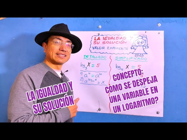 como se despeja un logaritmo