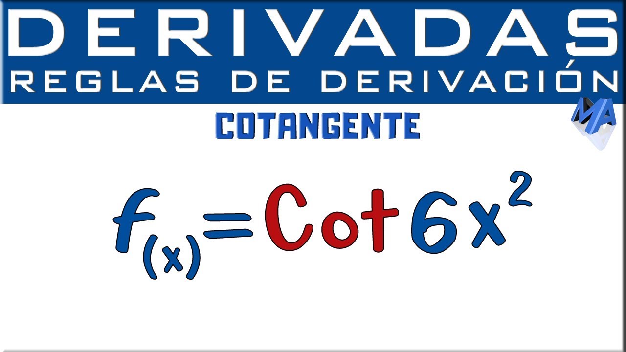derivada de cotangente