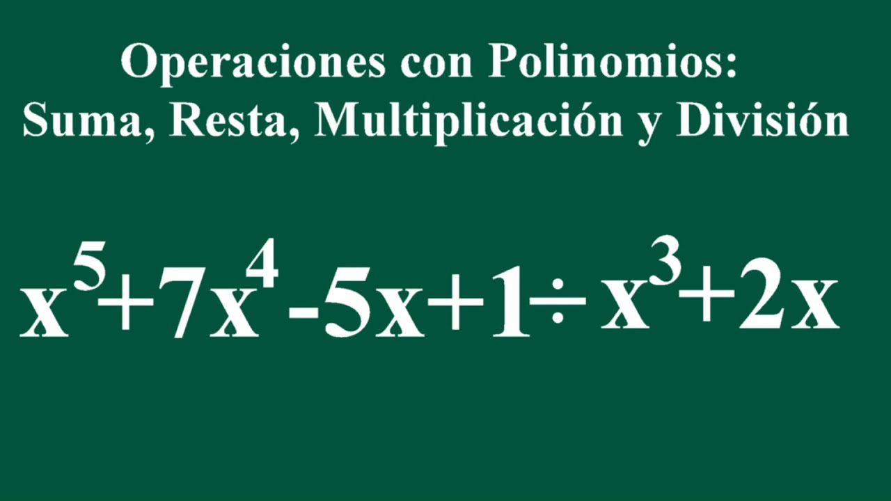 ejercicios de polinomios suma resta y multiplicacion