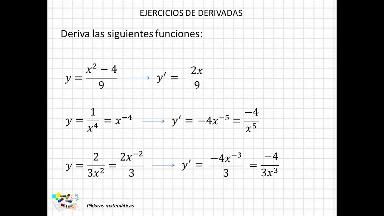 ejercicios derivadas con solucion