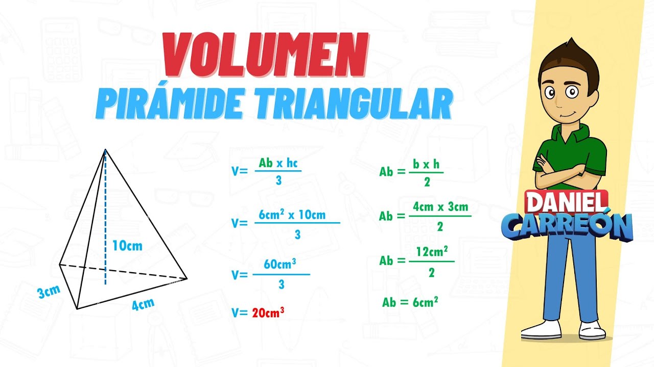 formula de piramide triangular