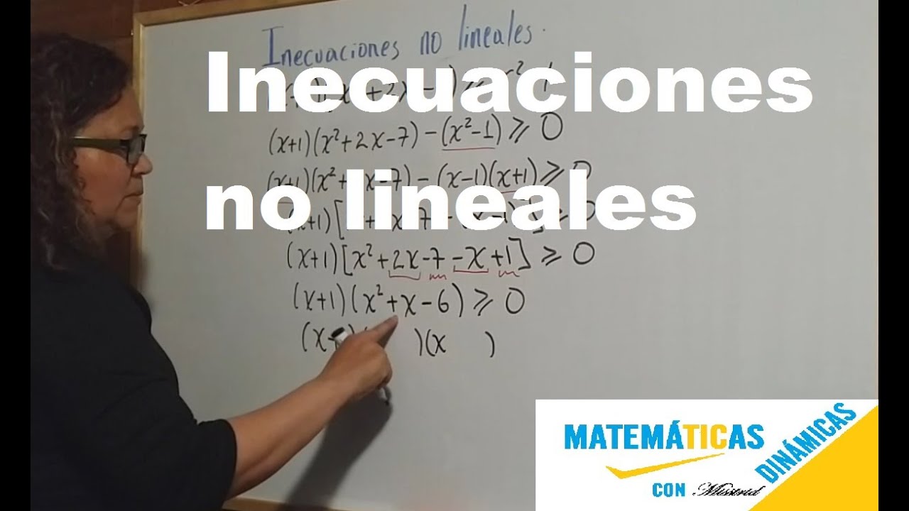 inecuaciones no lineales