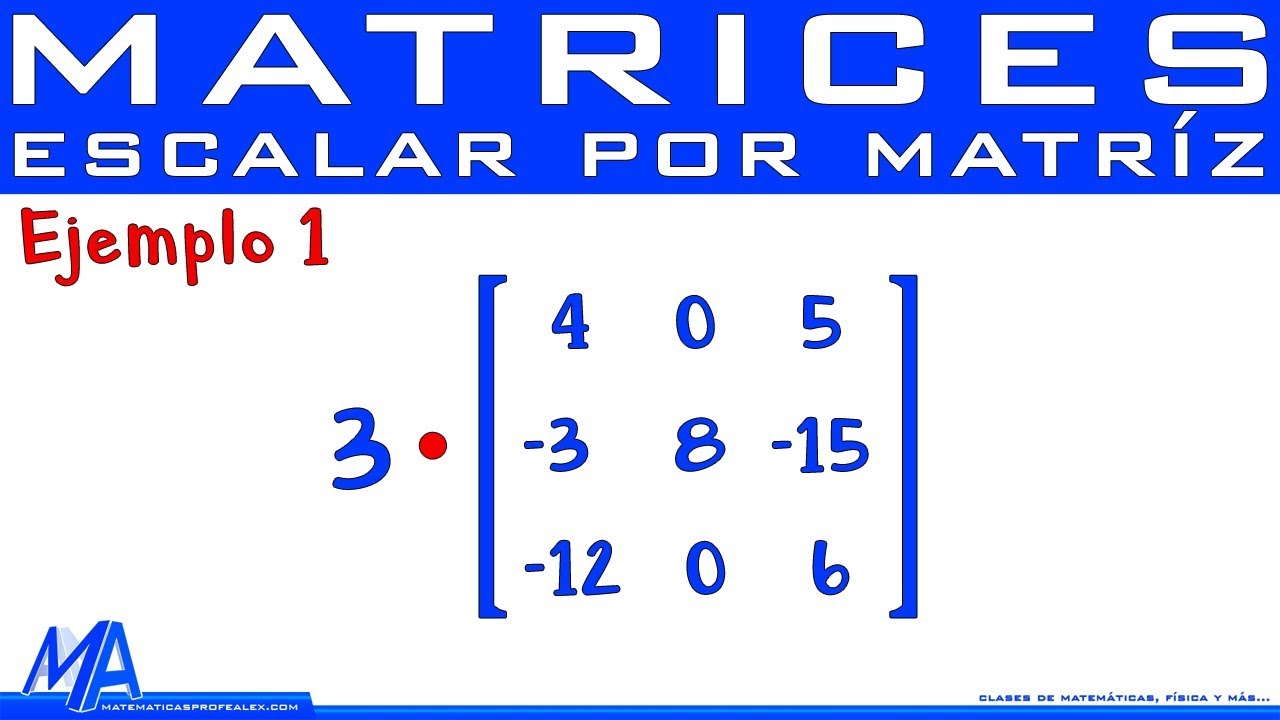 matrices por un escalar