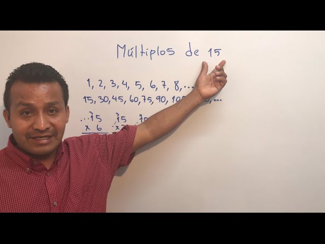 multiplos de 15