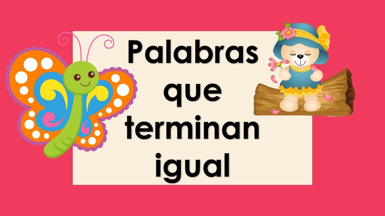 palabras que terminen con la