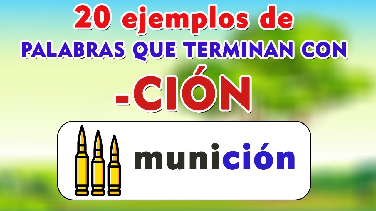 palabras que terminen con on