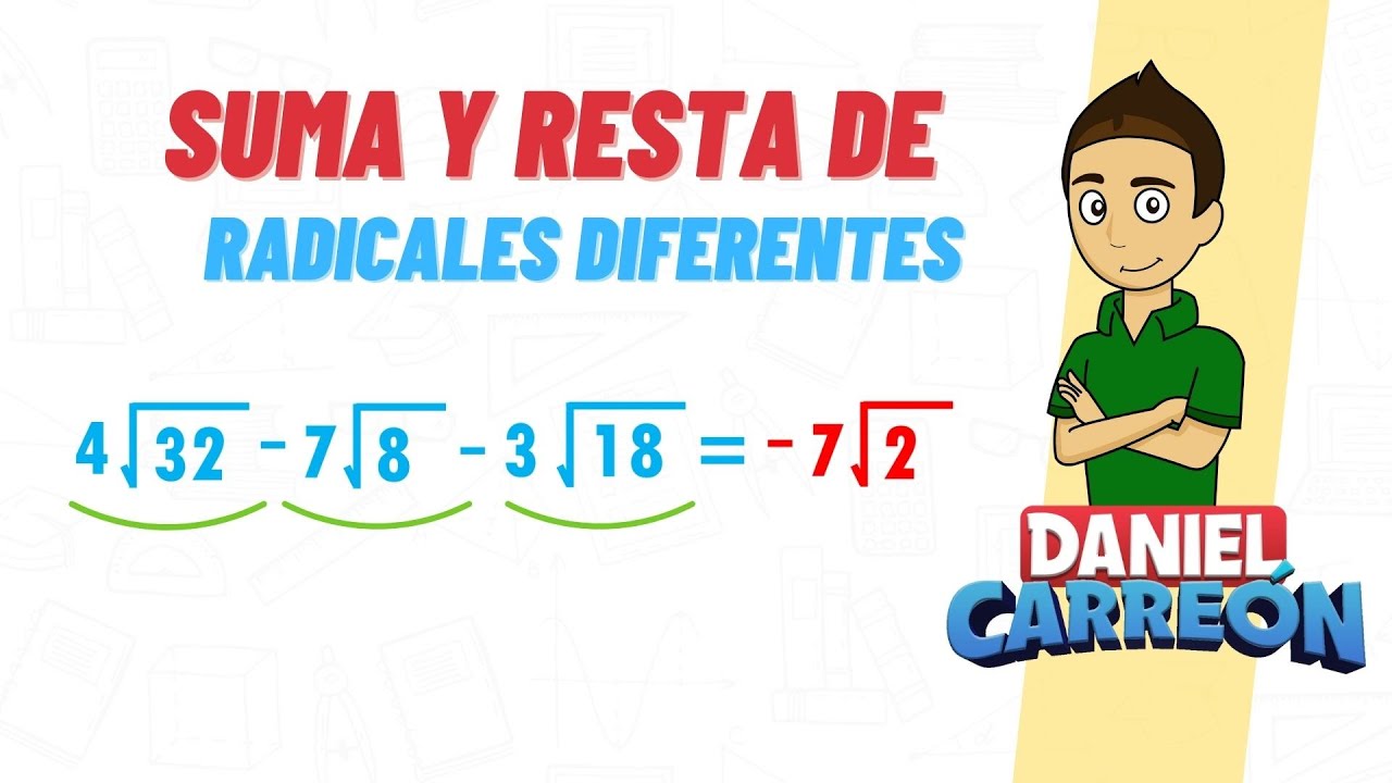 suma de radicales con distinto radicando